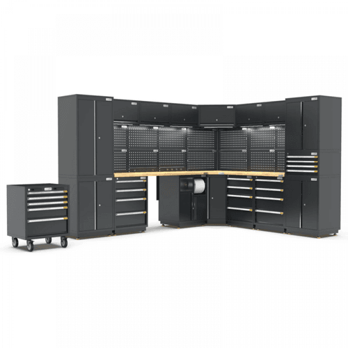 Pro Series Black Garage Storage Cabinet | GS30-COR50P