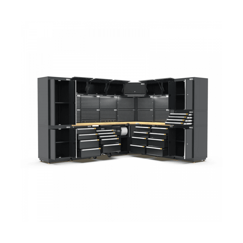 Pro Series Black Garage Storage Cabinet | GS30-COR50P