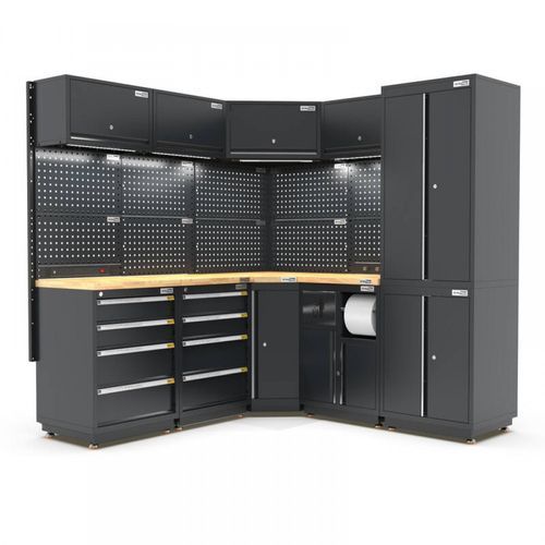 Pro Series Black Garage Storage Cabinet | GS30-COR35P
