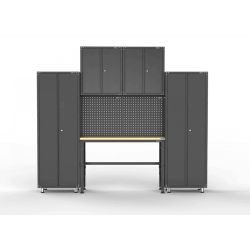 Black Workshop Garage Storage Cabinet Set | GS-D10A