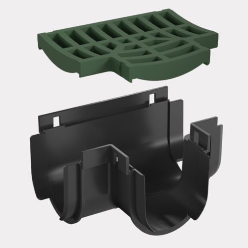 Storm Drain™ – Tee Piece with Green Plastic Grate