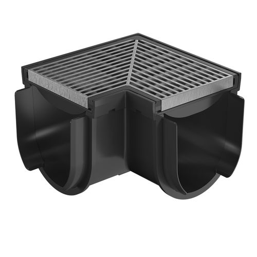 Storm Drain™ – Corner with 316 Architectural Grate
