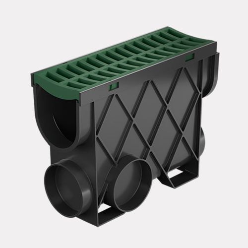 Storm Drain™ – Slimline Pit with Green Plastic Grate