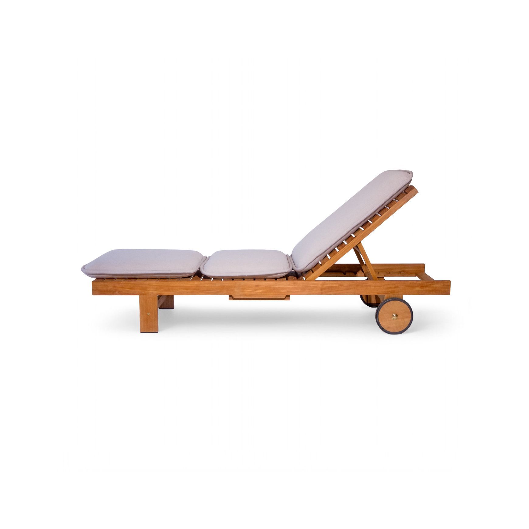 Somers Teak Sunlounger