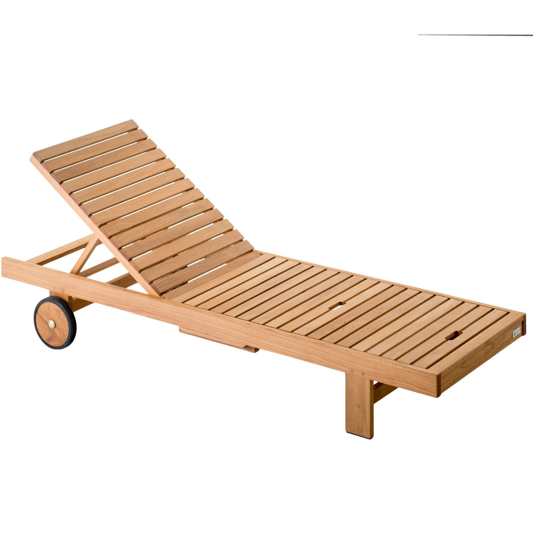 Somers Teak Sunlounger