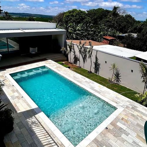 Fes Blue 9.0m x 4.0m Swimming pool with tanning ledge