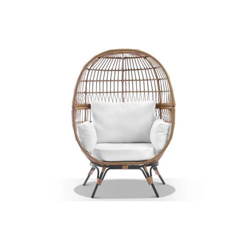 Pacific Outdoor Wicker Egg Chair with Legs