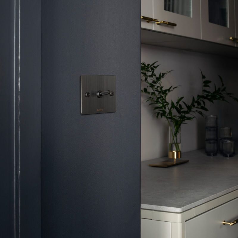 Buster and Punch 1G Toggle Switch Solid Metal Flatplate