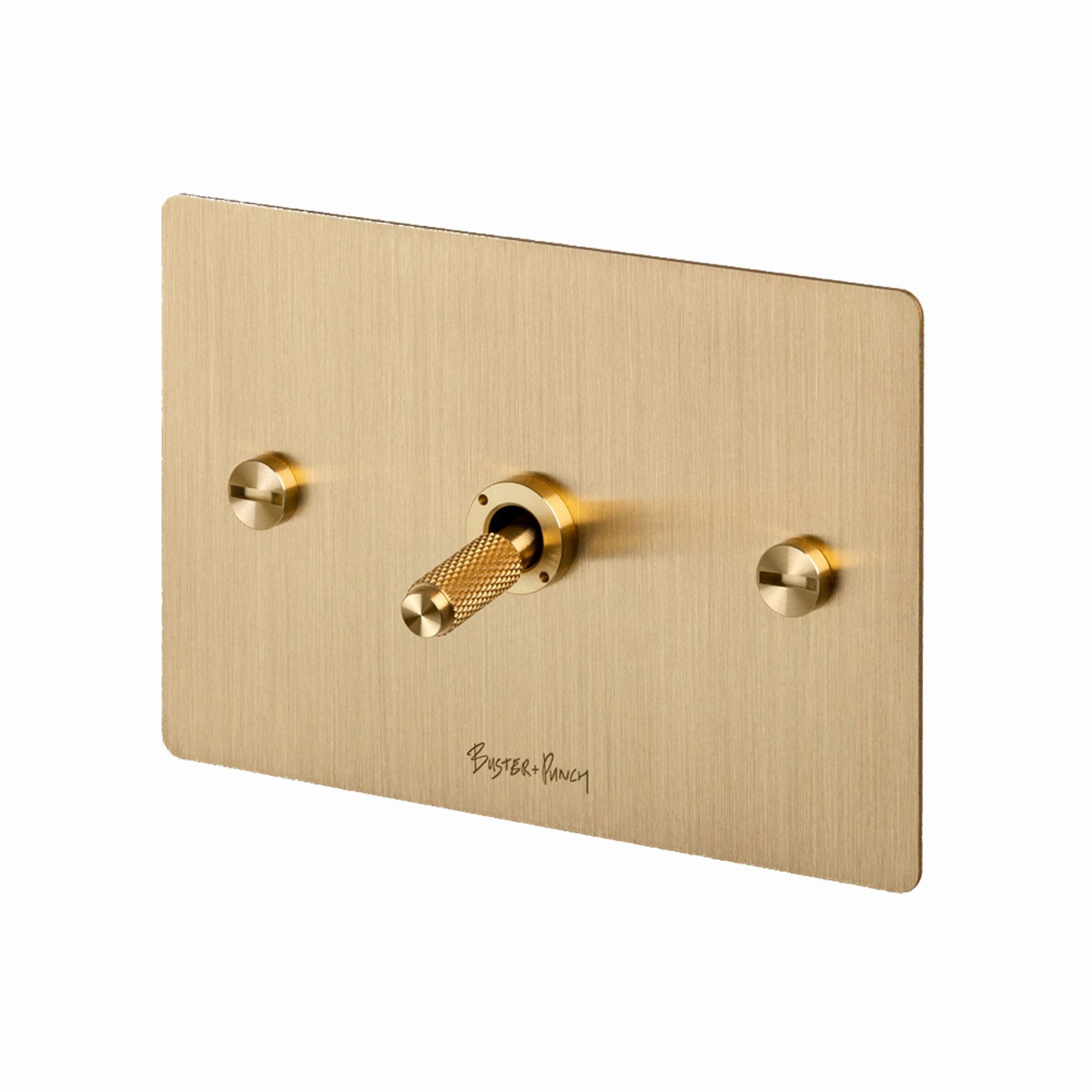Buster and Punch 1G Toggle Switch Solid Metal Flatplate