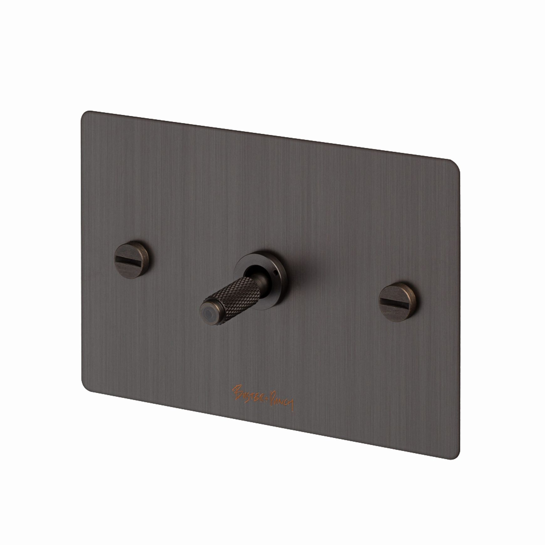 Buster and Punch 1G Toggle Switch Solid Metal Flatplate