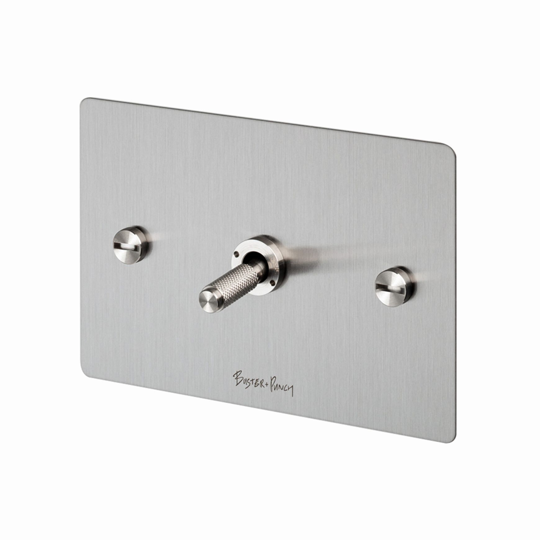 Buster and Punch 1G Toggle Switch Solid Metal Flatplate