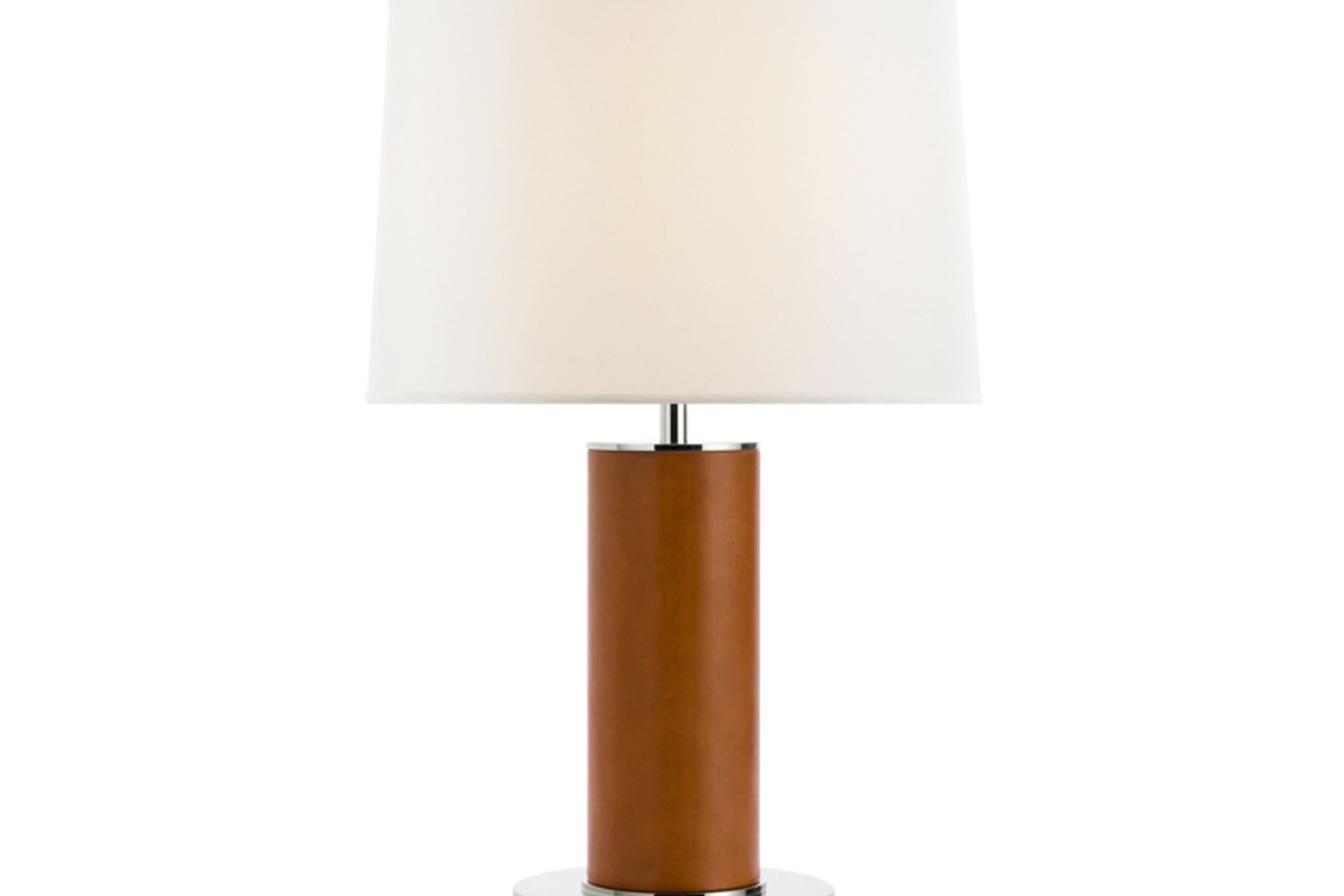 Beckford Leather Table Lamp – Saddle