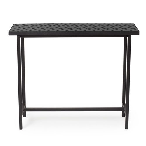 Herringbone Tile Console Table