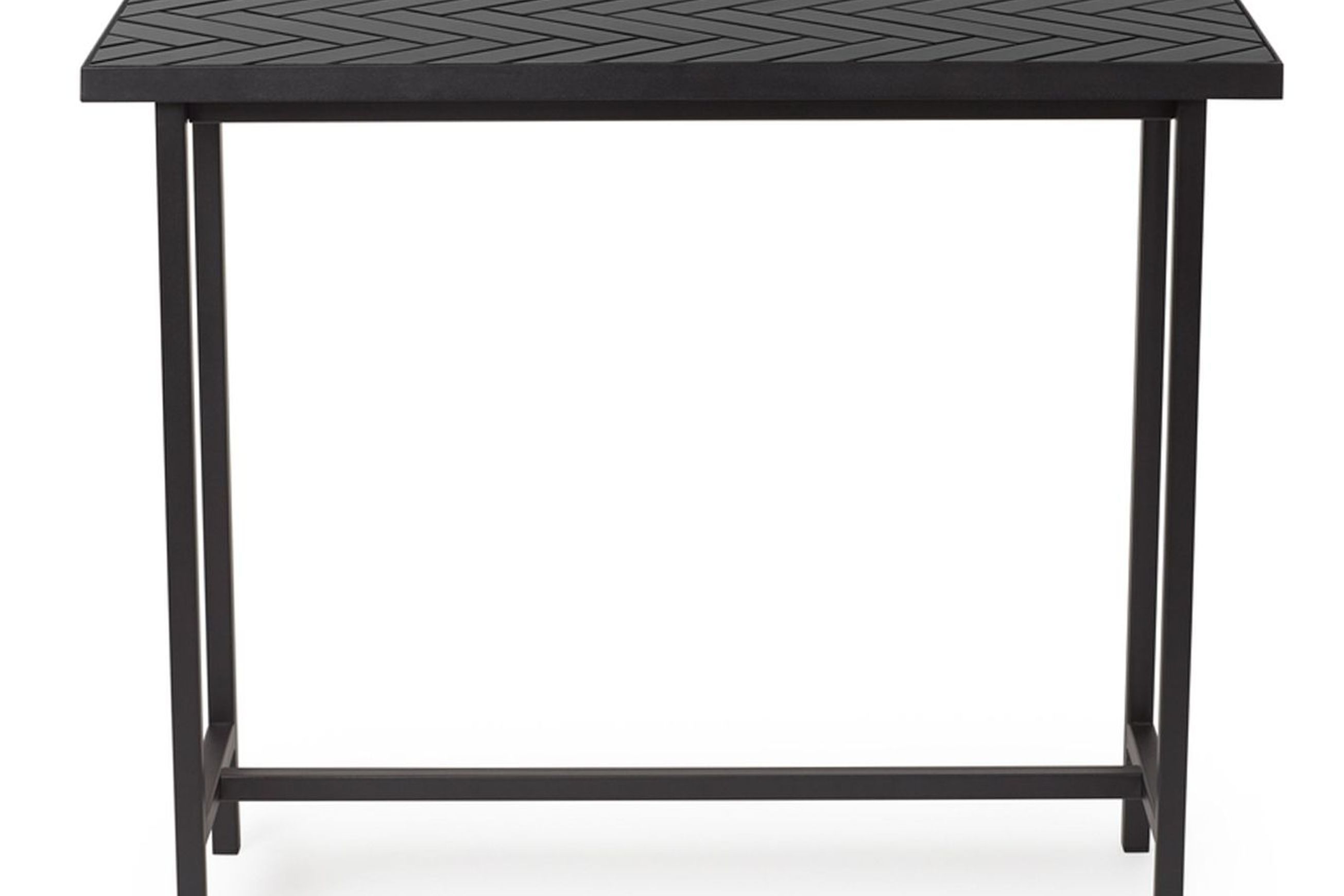 Herringbone Tile Console Table
