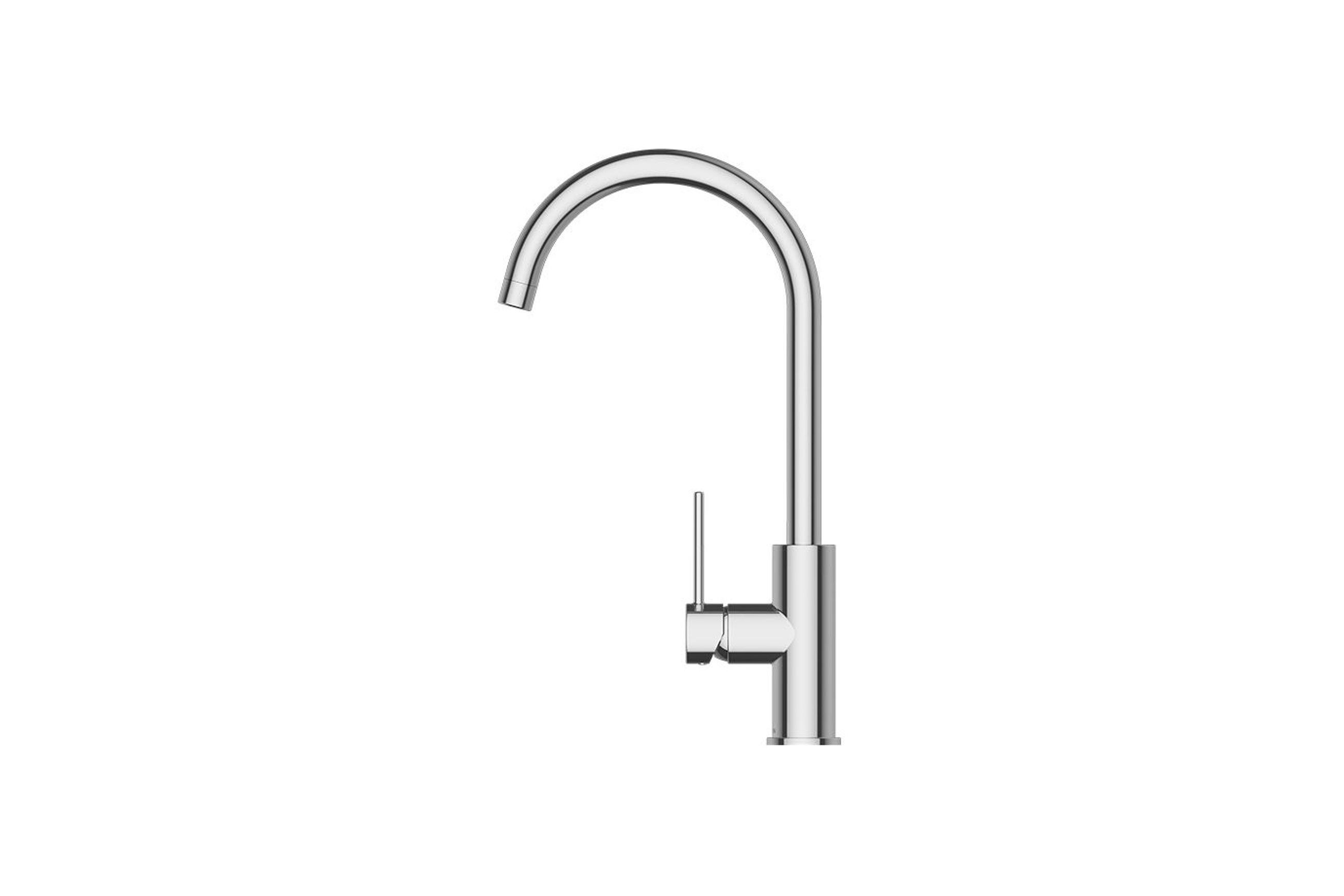 Minimalist MK2 Sink Mixer Goose Neck