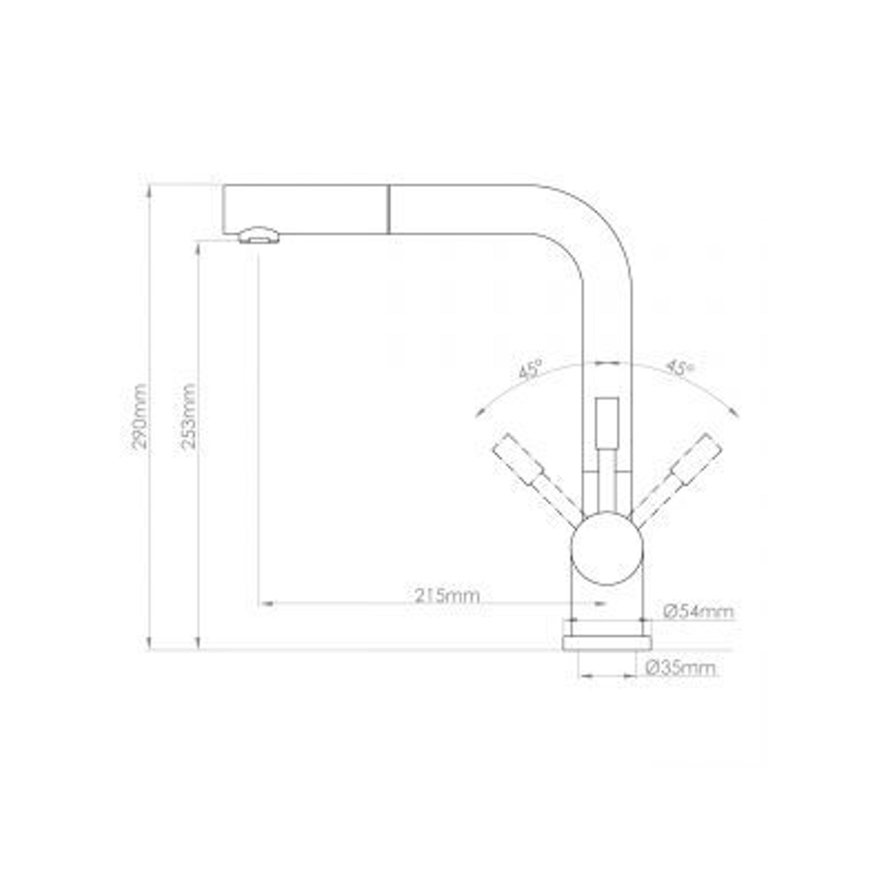 Stainless Pull Out High Rise Sink Mixer