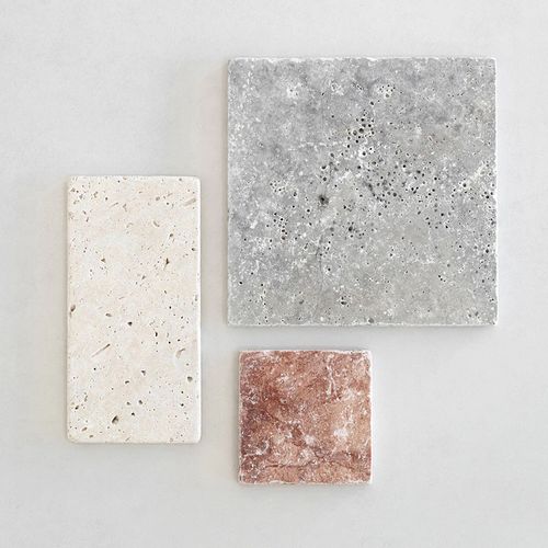 Oyster, Rossa | Crema Travertine