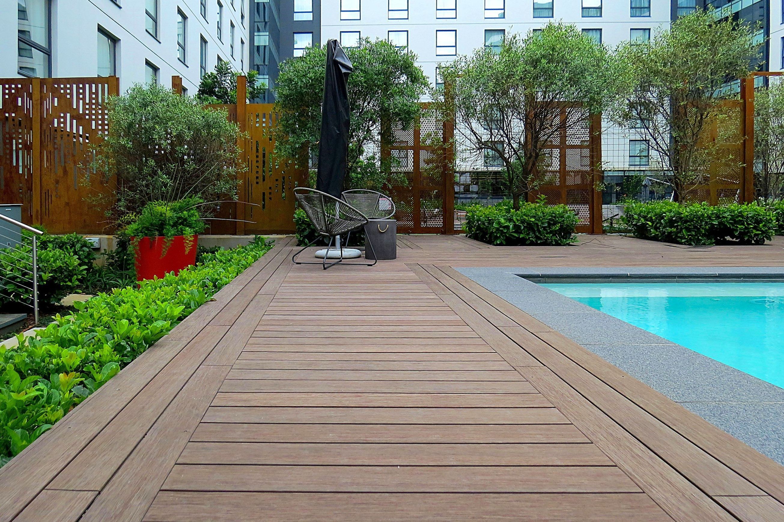 Bamboo Swimming Pool Decking