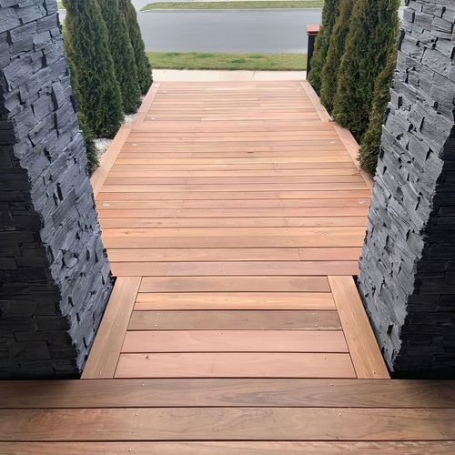 Decking | Grey and red iron bark