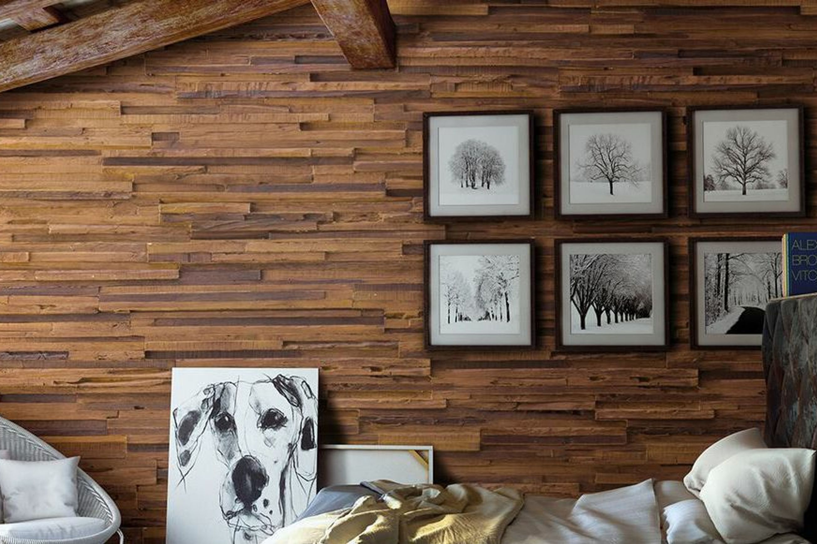Wedgewood Wood Wall Panel by Muros - Weathered Timber