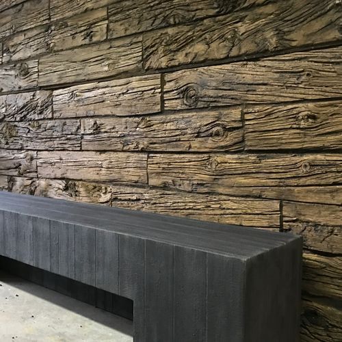 Wooden Sleepers Wall Panels by Muros