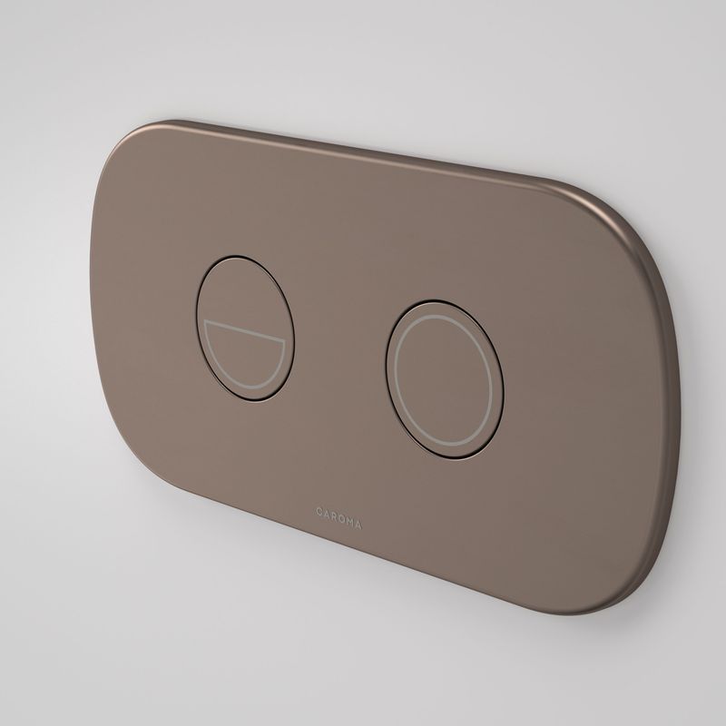 Contura II Invisi Series II® Round DC Dual Flush Button Panel | Brushed Bronze