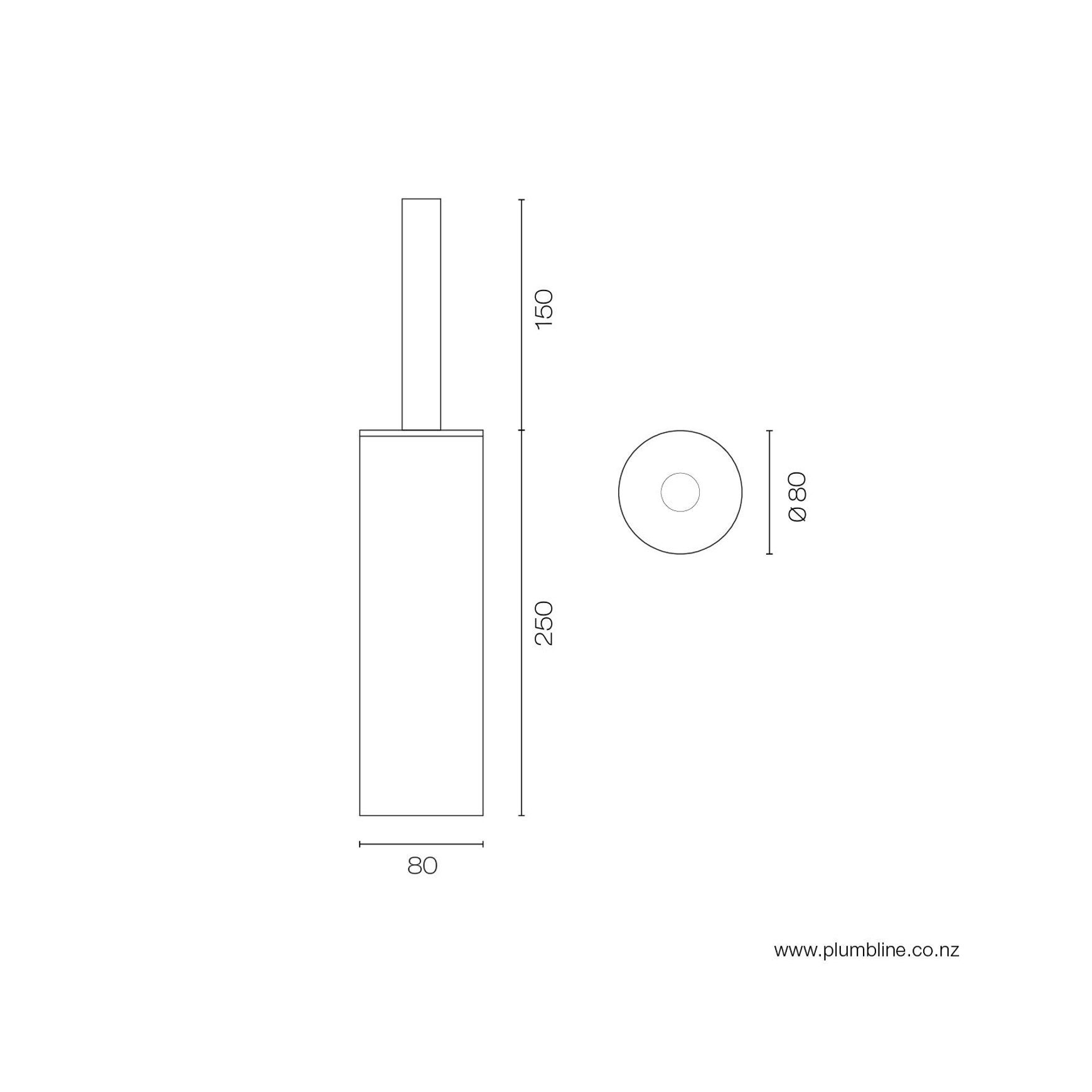 Young Wall Mount Toilet Brush