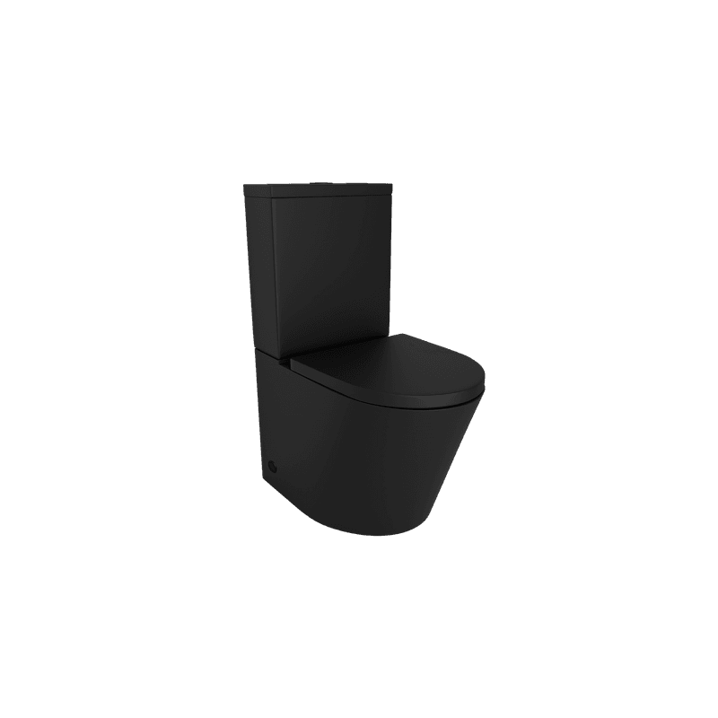 Vivo Toilet Suite with Thick Seat Matte Black