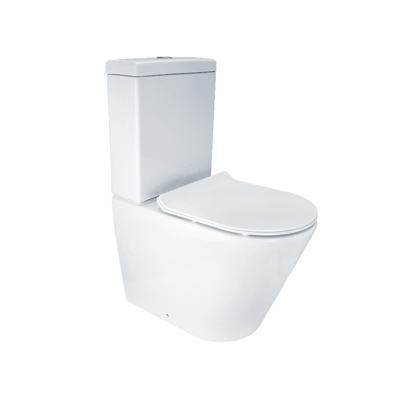 Vivo Toilet Suite with Slim Seat Gloss White