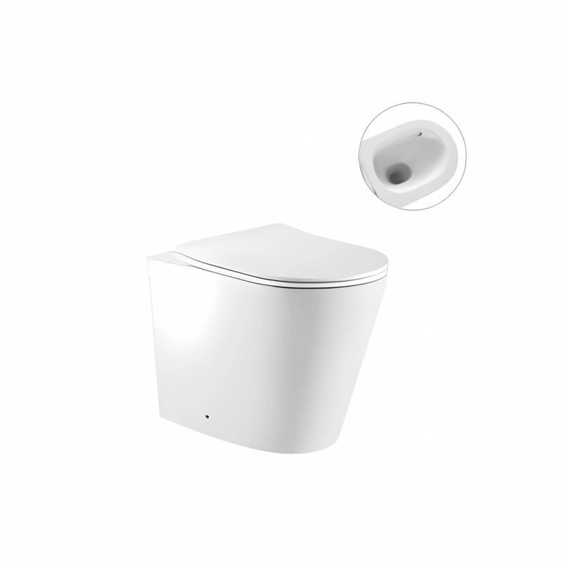 Zero Extra High Rimless Whirlpool Flush Floor Pan