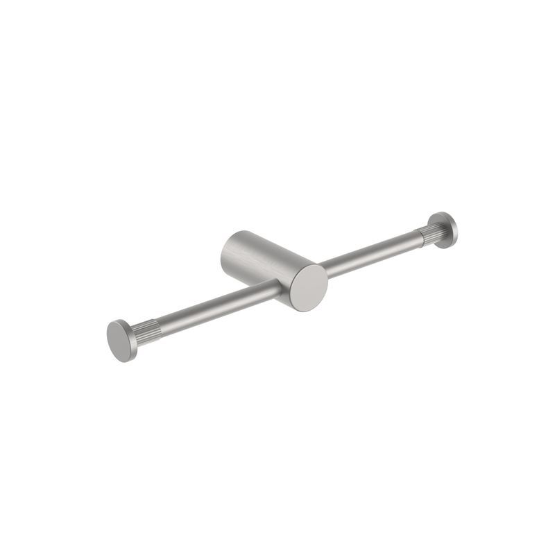 Caddence Double Toilet Paper Holder Brushed Nickel