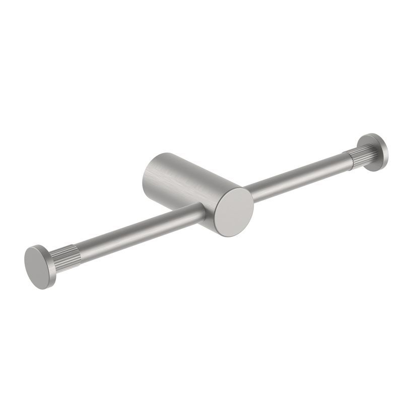 Caddence Double Toilet Paper Holder Brushed Nickel