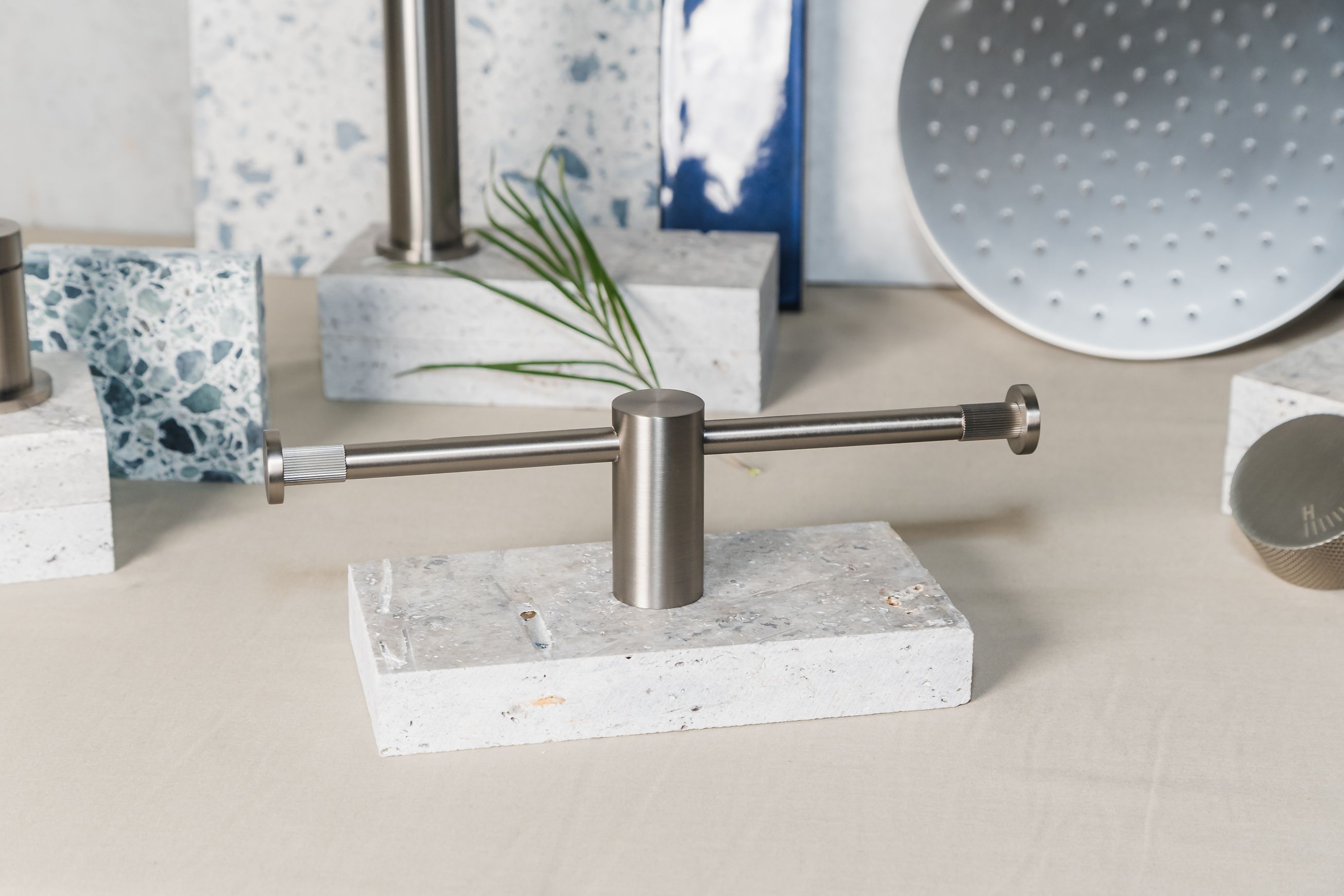 Caddence Double Toilet Paper Holder Brushed Nickel