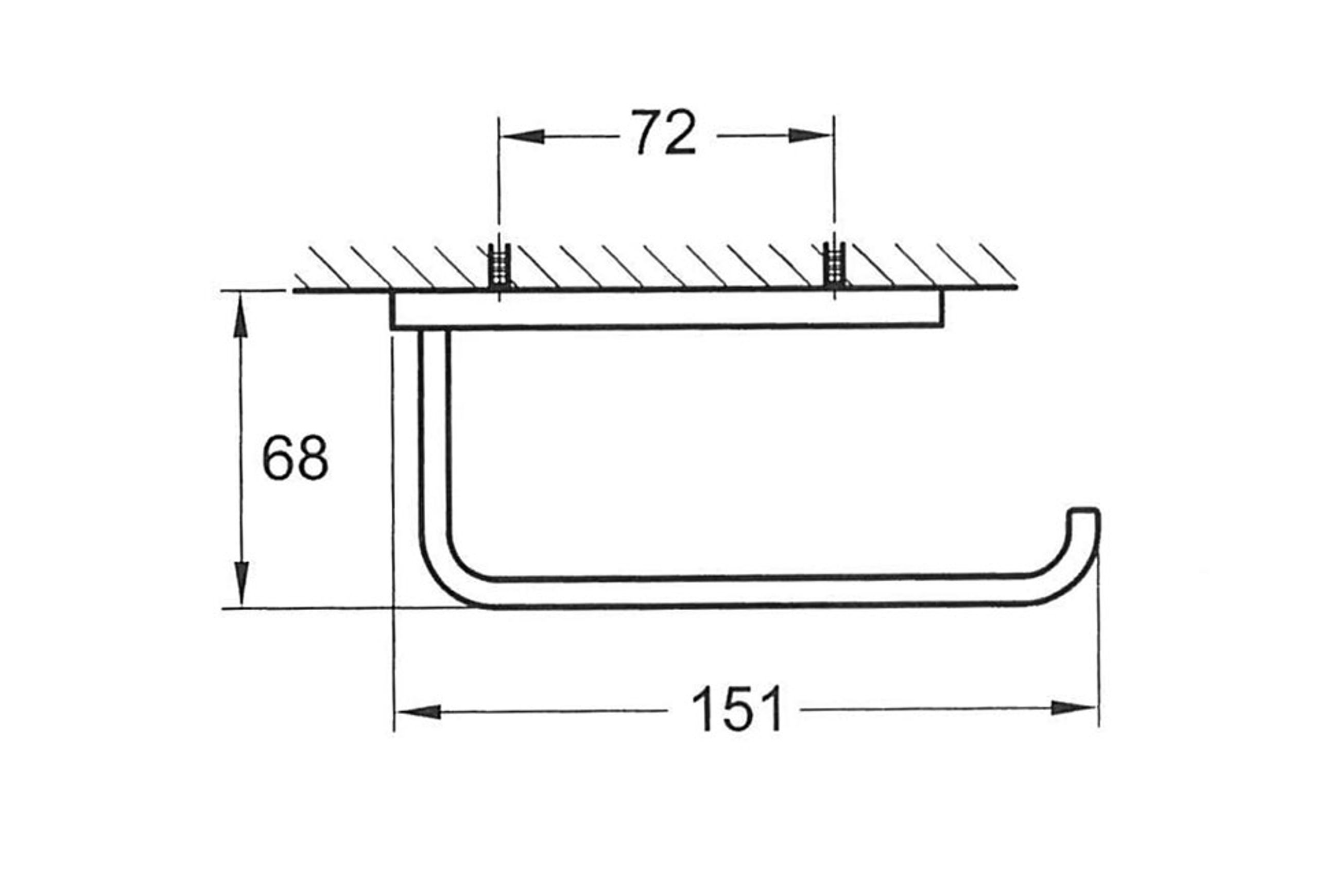 Cubic Toilet Roll Holder Chrome