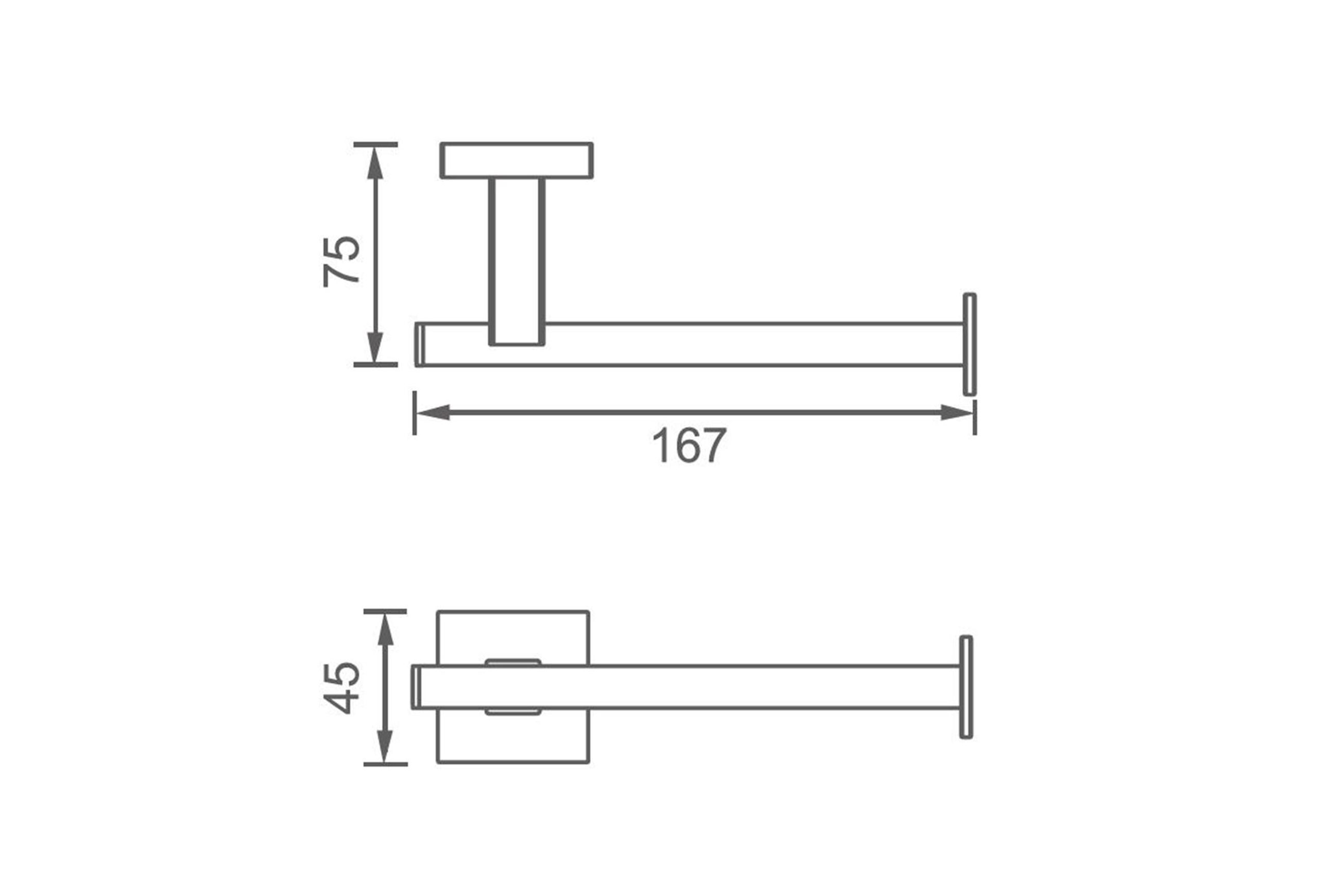 Butler Toilet Roll Holder Brushed Nickel