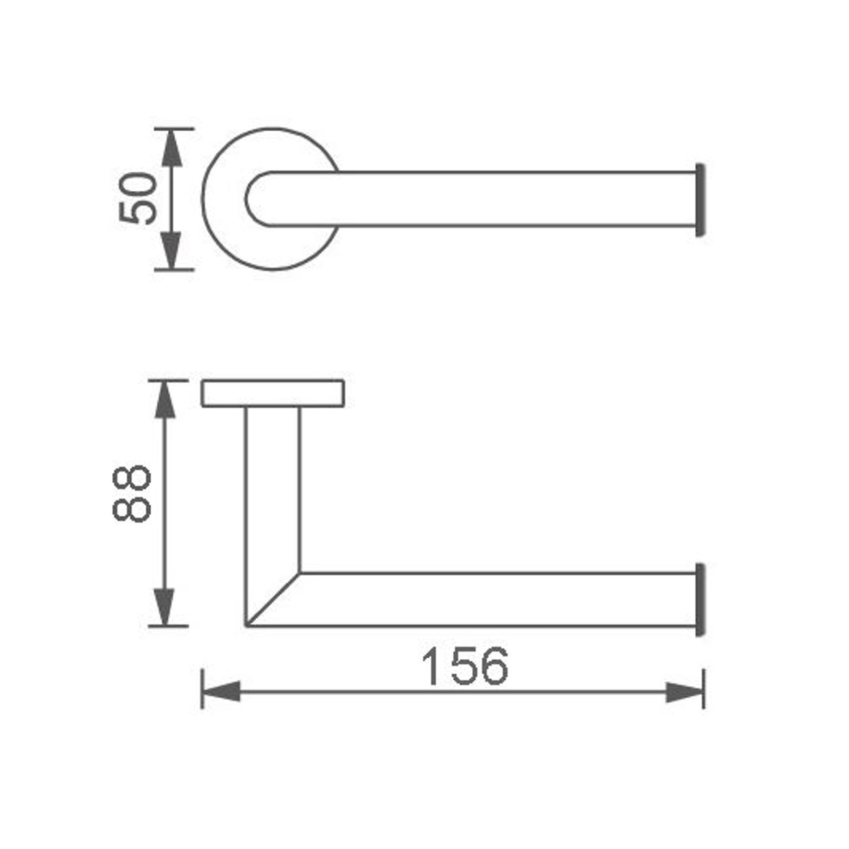 Colab Toilet Roll Holder Gun Metal