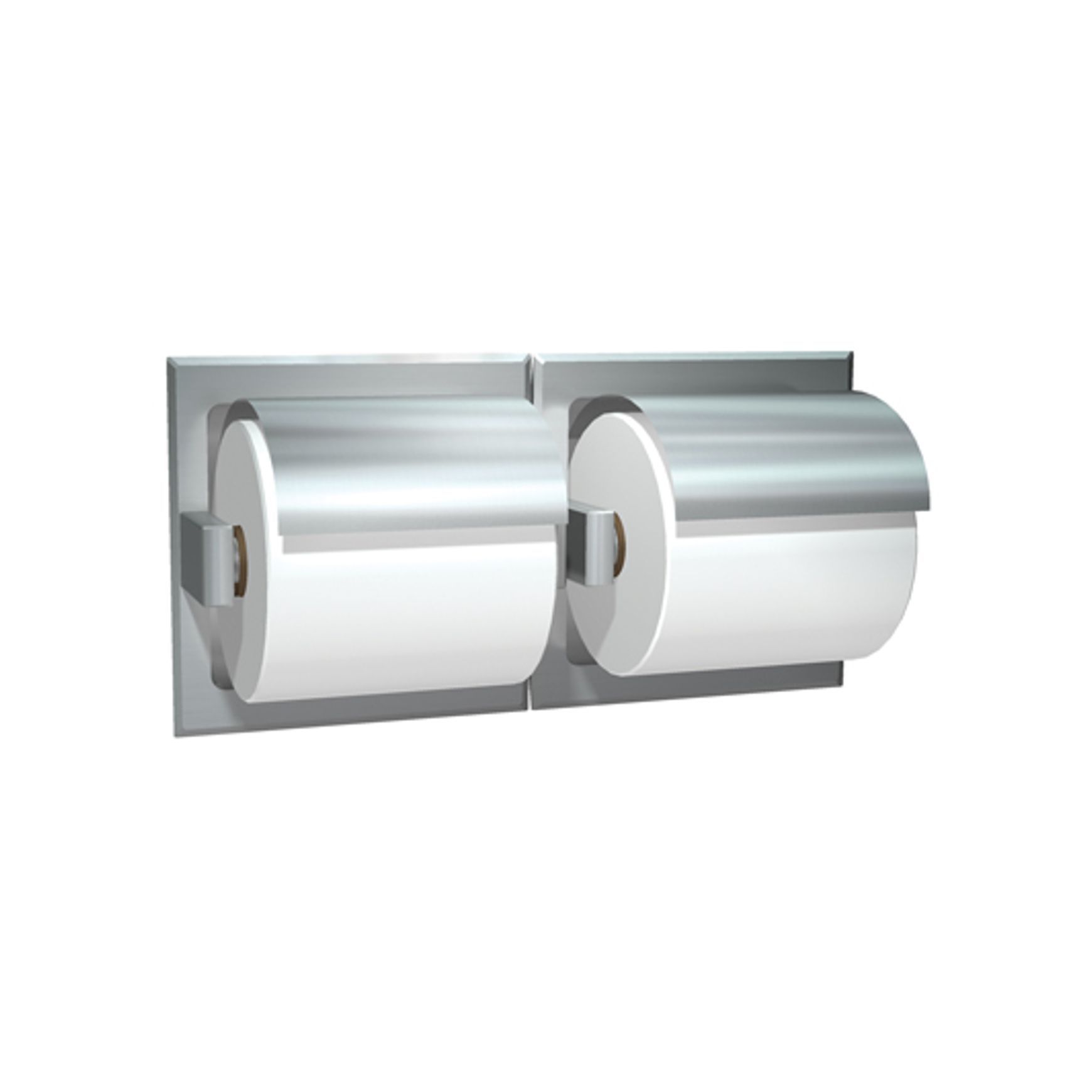 ASI Surface Mounted Double Toilet Roll Dispenser with Hood