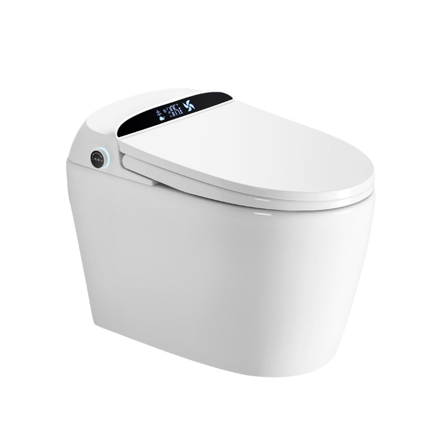 Smart Toilet White Free Arrangement