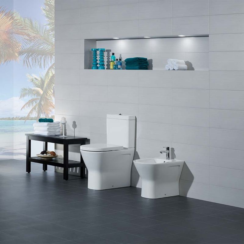 Resort Quick Release Rimless Wall Faced Toilet Suite