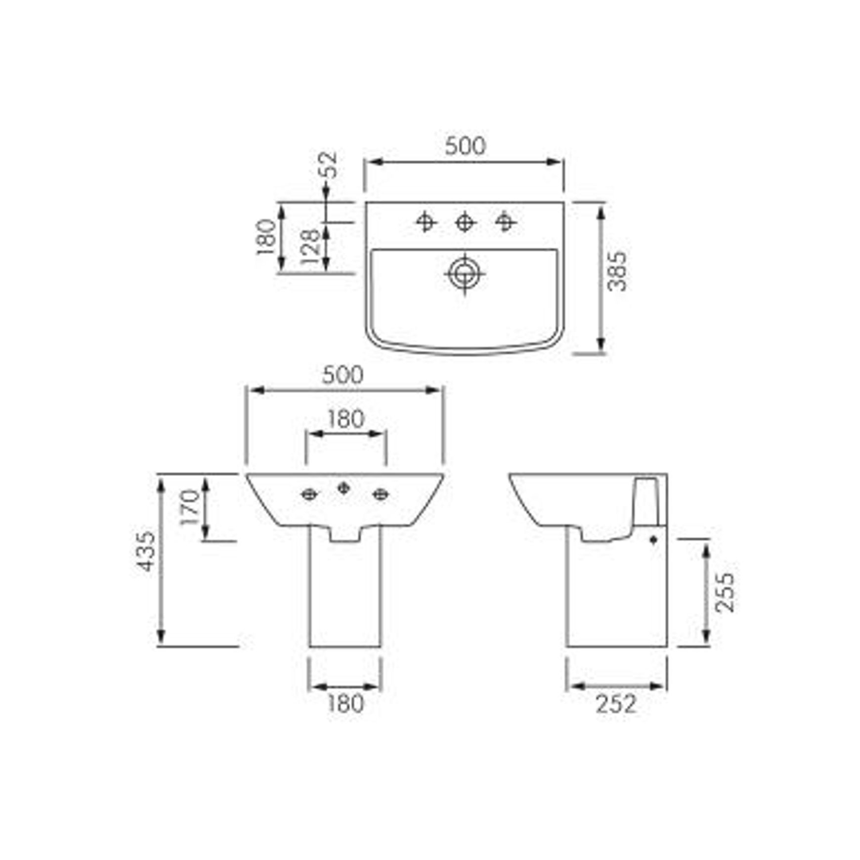 RAK Summit Wall Hung Basin and Shroud