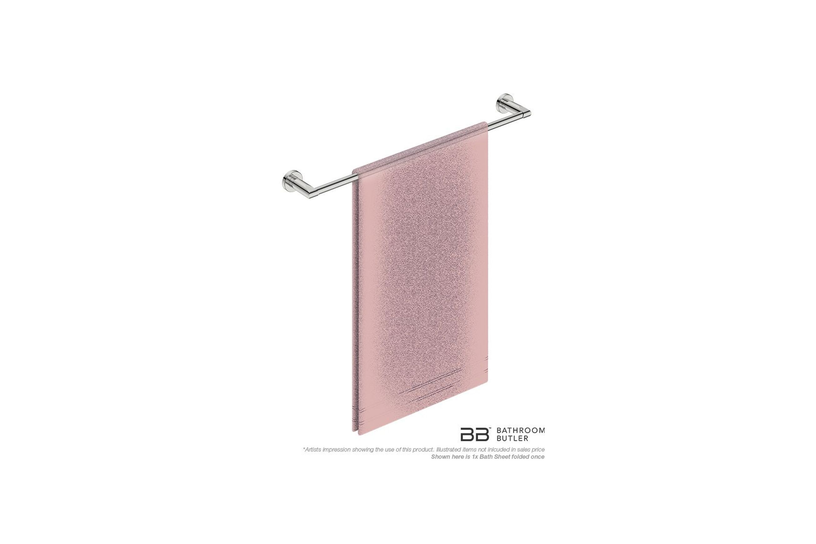 Single Towel Rail 650mm - 8200 Series Number 8272