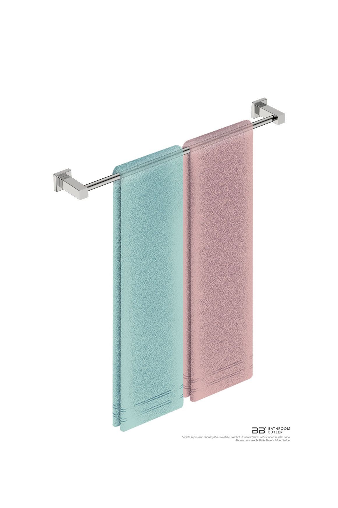 Single Towel Rail 650mm - 8500 Series Number 8572