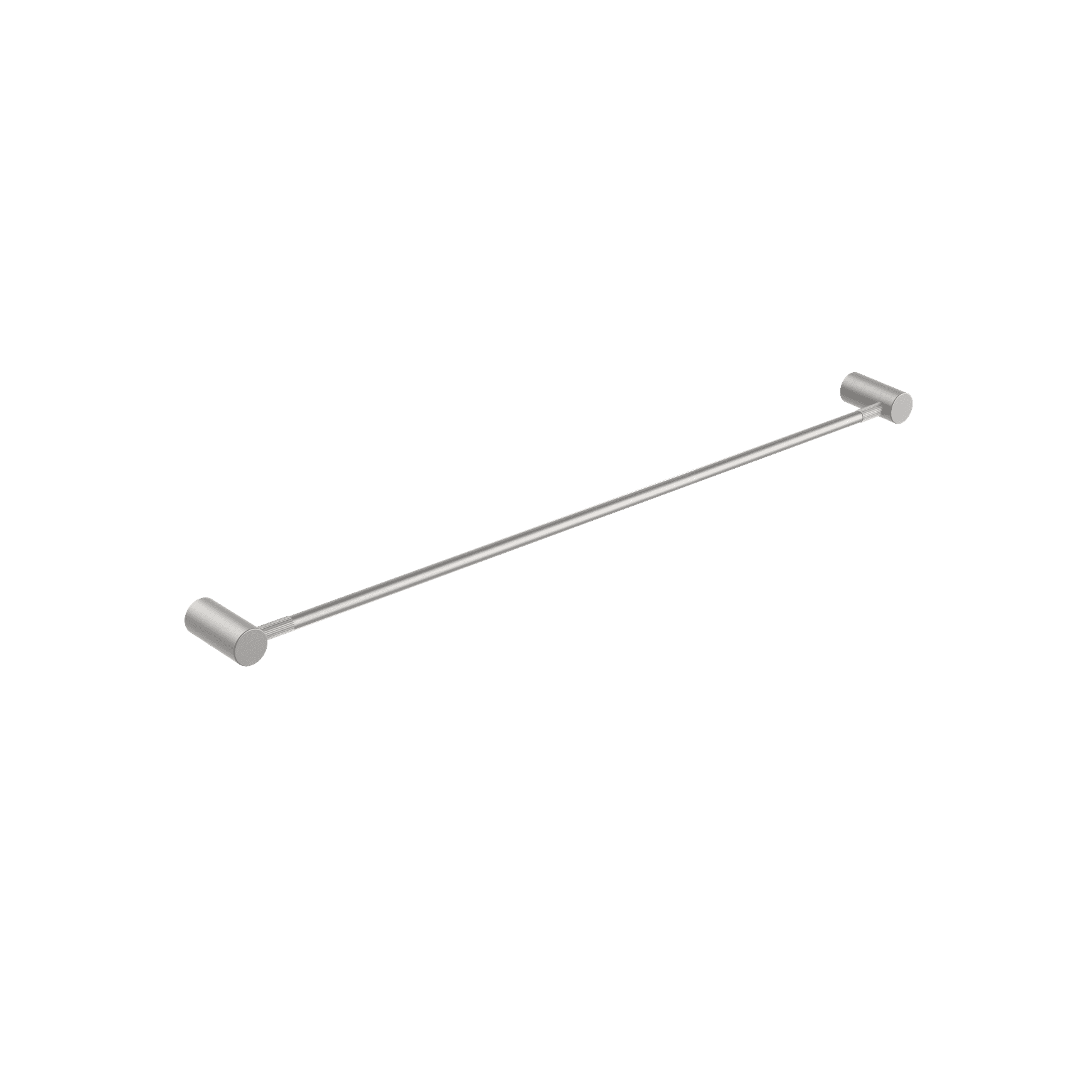 Caddence Single Towel Rail 800mm Brushed Nickel