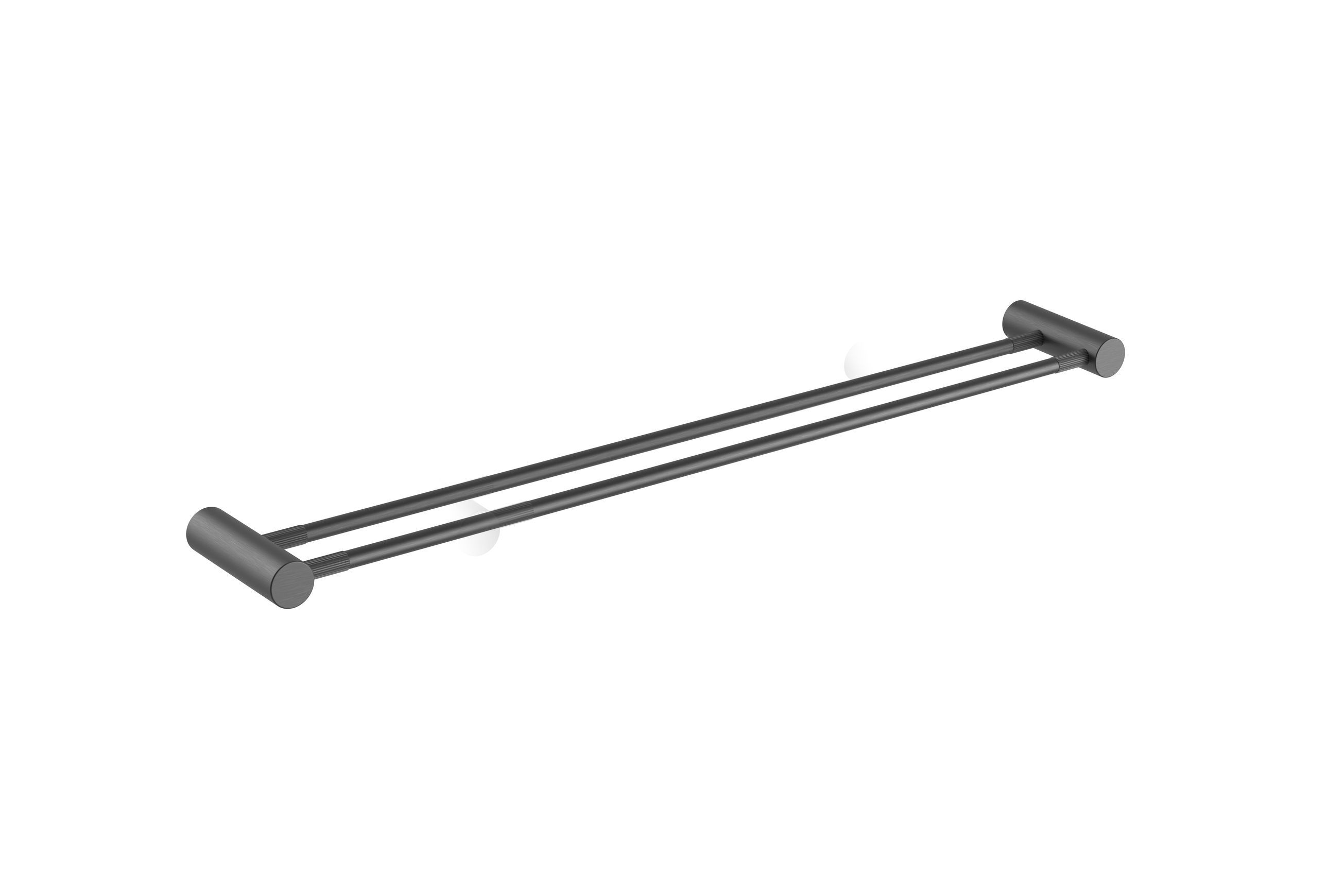 Caddence Double Towel Rail 800mm Gun Metal Grey