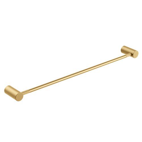 Caddence Single Towel Rail 600mm Brushed Brass