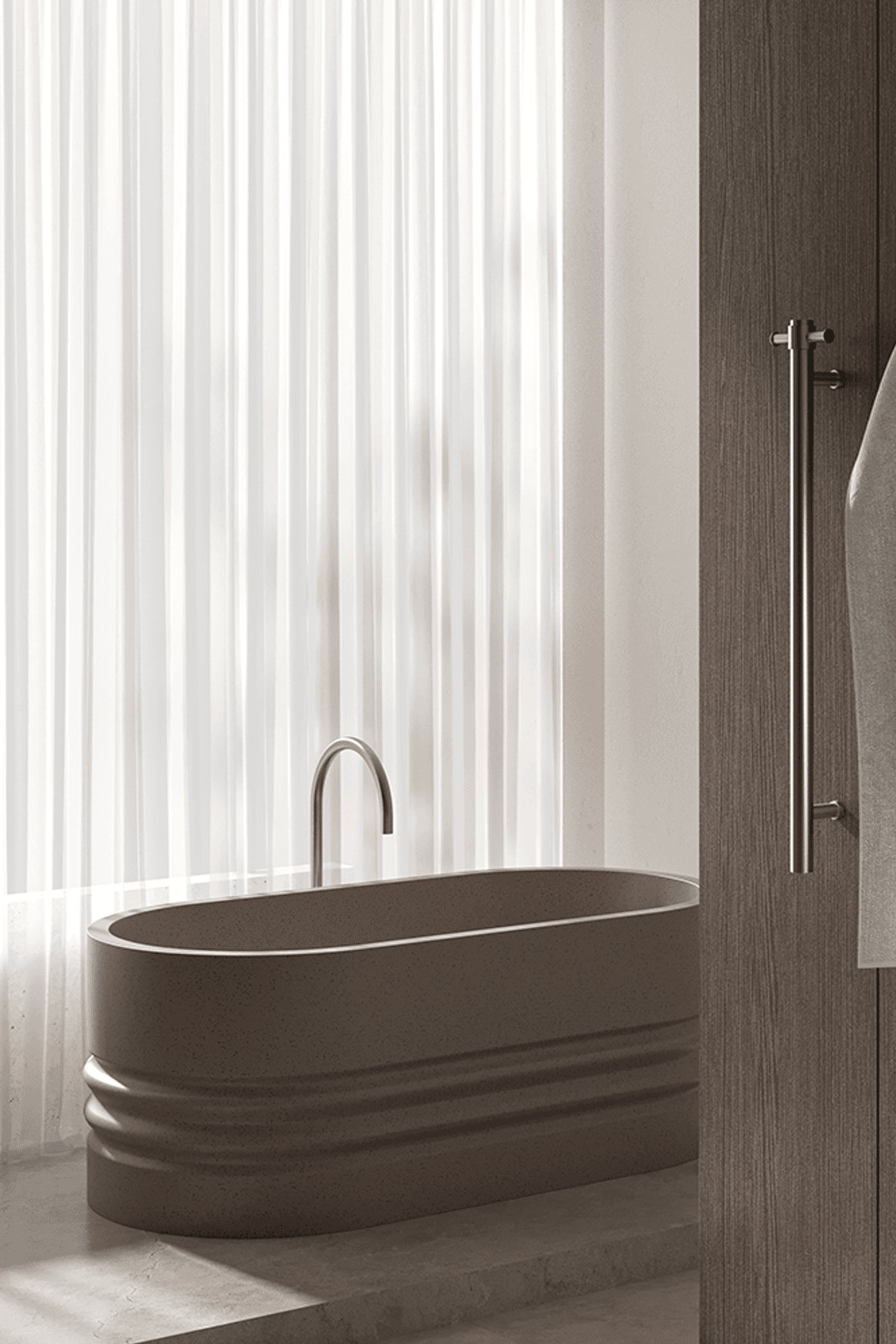Calora Heated Vertical Towel Rail 1 Bar