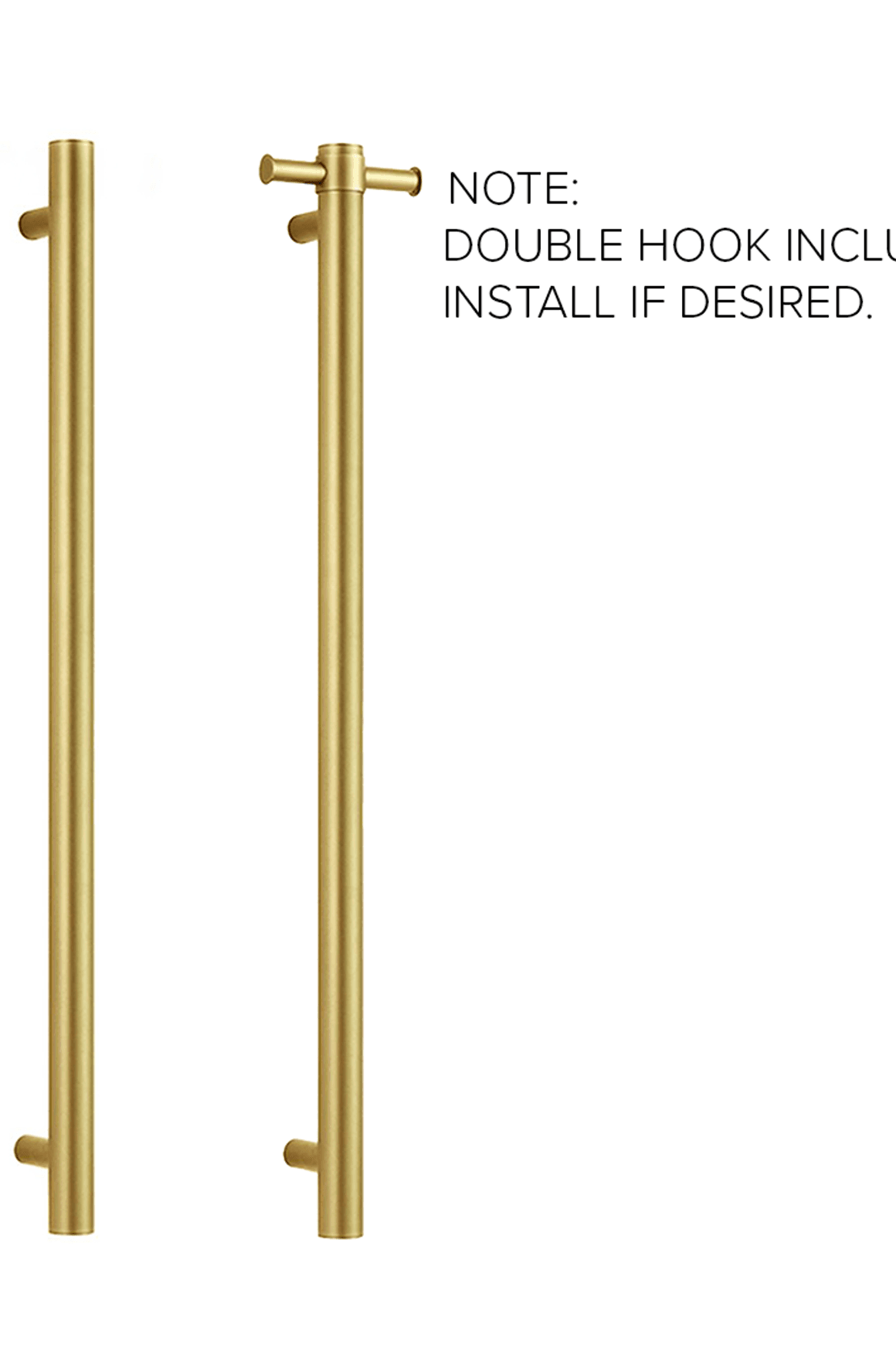 Calora Heated Vertical Towel Rail 1 Bar