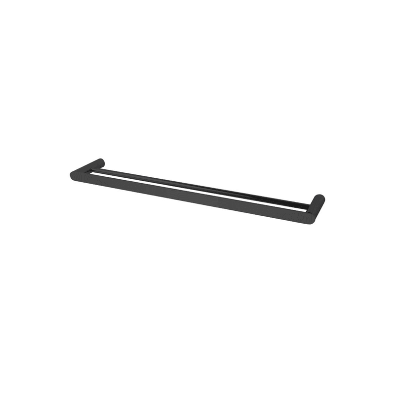 Rushy Double Towel Rail 800mm Matte Black
