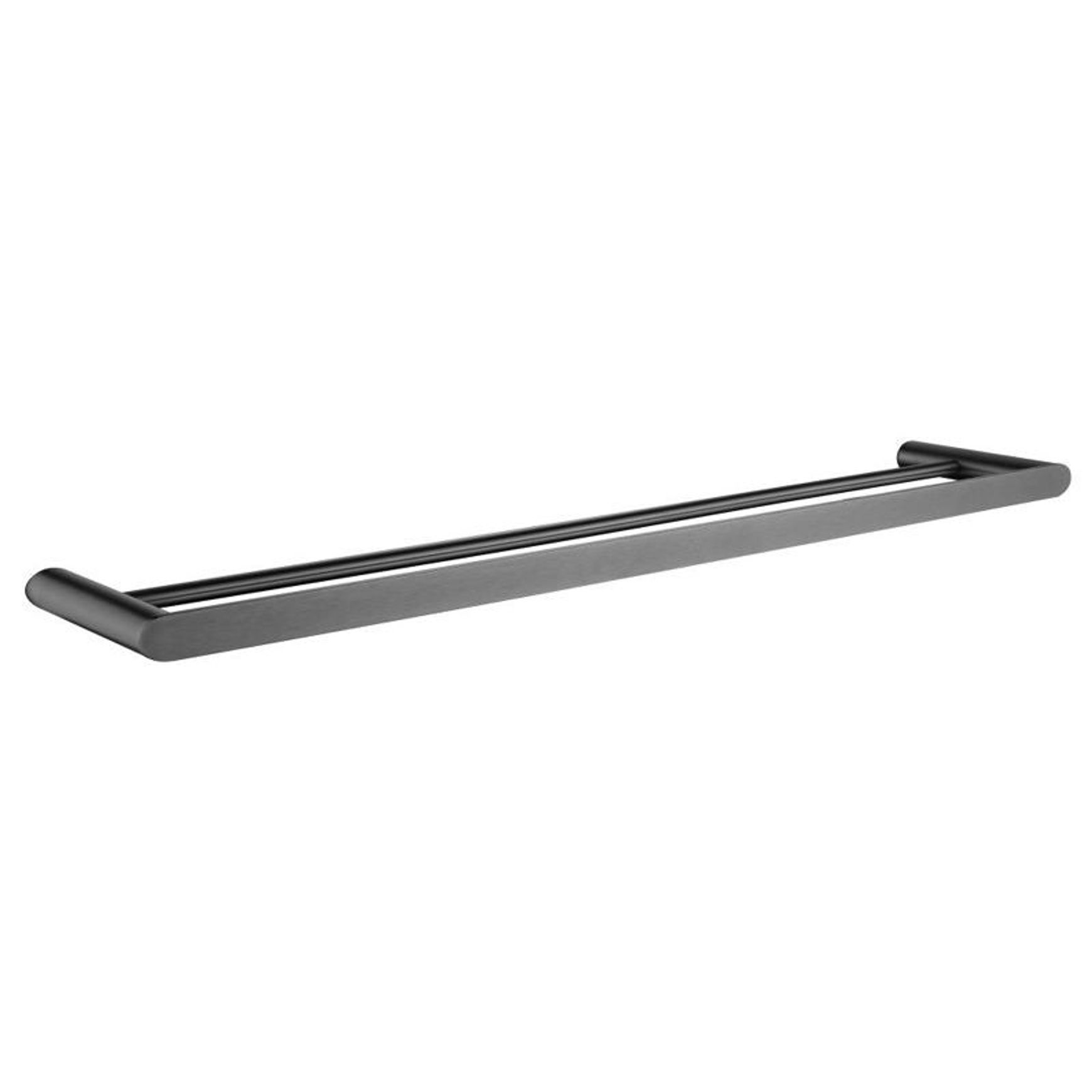 Rushy Double Towel Rail 800mm Gun Metal Grey