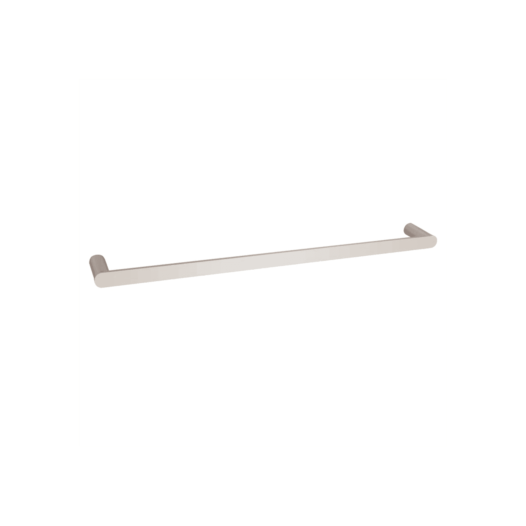 Rushy Single Towel Rail 600mm Brushed Nickel